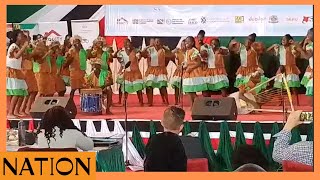 Mathare 4A JSS students perform Kisii folk song at Kenya Music Festival in Eldoret [upl. by Lorelei]