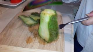 How To Prepare Cook amp Cut a Chayote Squash Prickly Pear  Bought At Mexican Market [upl. by Yreneh]