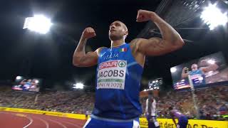 Mens 100m Final  European Athletics Championships Munich 2022 [upl. by Mateya]