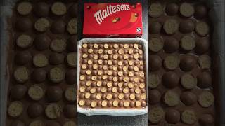 Malteser Millionaires 😍 maltesers millionaires chocolate caramel tasty yummy baking [upl. by Hannus]