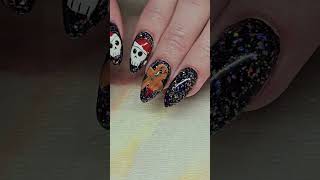 Creepmas Nail Art Design creepmas creepmasnails holidaynailart christmasnaildesigns [upl. by Irek]