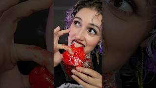 Trying Halloween Gummies 🧟🧠🍽 asmr mukbang asmreating [upl. by Laband]