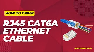 How To Crimp Ethernet Cable Like A Pro rj45 Cat6a 10 Gig [upl. by Anyrak971]