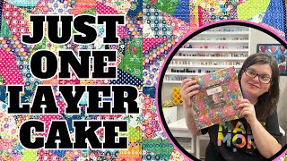 Get Crazy With Just One Layer Cake Quilt  msqcshowandtell msqcpartner [upl. by Osi106]