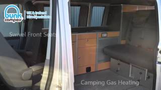 Bunk Campers  Nomad Walkthrough 2015  2 person VW Campervan Hire [upl. by Terle361]