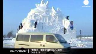 Annual Snow and Ice Festival in China [upl. by Collette]