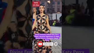 Katy Perry Stuns at Vogue World Paris in Geometric Dress katyperry shorts fashion [upl. by Jay]