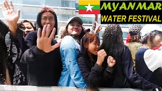 🇲🇲 Explore Vibrant Celebrations of Myanmar Water Festival quotThingyanquot in Yangon [upl. by Chari]