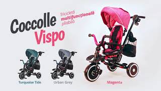 Tricicleta multifunctionala pliabila Coccolle Vispo  smartbabyro [upl. by Tibold883]