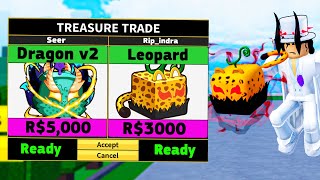 Trading Mythical amp Legendary Fruits For 543 Hours Blox Fruits [upl. by Ejroj283]