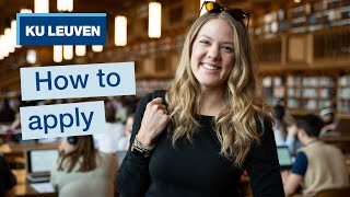 How to apply to KU Leuven  Belgium  International students  University application [upl. by Newhall]