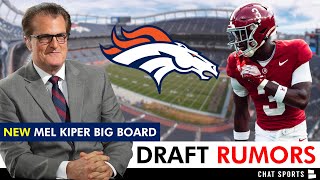 Broncos Draft Rumors 2 NFL Mock Draft Experts Pick Same Player For Denver  Mel Kiper’s Big Board [upl. by Benn]