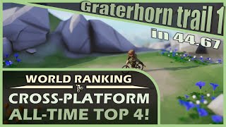 Graterhorn trail 1 in 4467  Alltime World top 4  Lonely Mountains Downhill Speedrun [upl. by Hirza917]