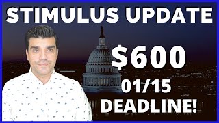 Second Stimulus Check Update Stimulus Check 2 600 IRS Check Deadline SSA SSDI SSI NonFilers [upl. by Bussey]