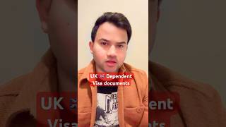 UK Dependent visa new update 🇬🇧  uk dependents visa documents short shorts [upl. by Suiremed624]