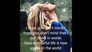 Ellie Goulding  Your song with lyrics [upl. by Atsed184]