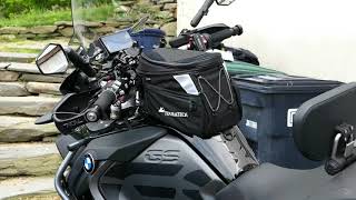 Review amp Install Touratech Expandable Touring Tankbag R1200GSADV [upl. by Allsopp]