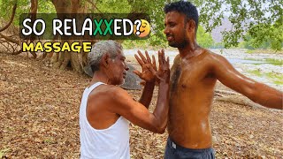 🔱Hogenakkal 🍂Natural Relaxed🧘‍♂️💆‍♂️ Massage  64 years 💪🏼🥸Old Man Massage asmr massage viral [upl. by Inanak]