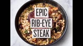 Jamie Oliver 5 Ingredients  Quick amp Easy Food Epic RibEye Steak [upl. by Enyahs105]