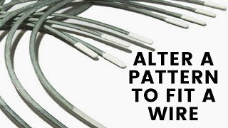 Altering a pattern to fit an underwire [upl. by Aihceyt]