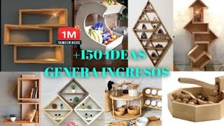 Increíbles 160 Ideas de madera para el Hogar y Cocina que puedes hacer y venderGenera Ingresos¡ [upl. by Suki]