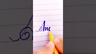 Calligraphy 🤩🤩🤩 trending writing nameart 605 cursivewriting [upl. by Afesoj]