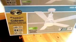 Ceiling Fan Review Hampton Bay Cobram 48quot Direction Switch Remote [upl. by Fennie]