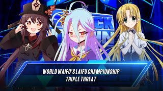 WWE 2K23 World Waifu Division 2232024  Shiro vs Hu Tao vs Asiac [upl. by Aksehcnarf]