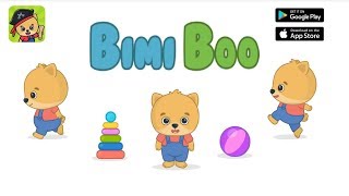 Bimi Boo Kids Puzzles Games for Boys and Girls Educational Brain App  5 Space [upl. by Enelyk]