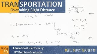 Overtaking Sight Distance  Highways  Transportation [upl. by Jet]