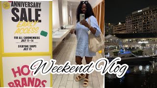 Weekend Vlog Nordstrom Anniversary Sale  New Summer Tote  Yacht Date  Sunday Brunch [upl. by Abercromby]