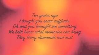 Blackmores Night  Diamonds and Rust Lyrics [upl. by Shem]