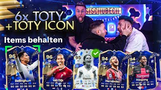 OMG 6x TOTY  TOTY ICON GEZOGEN 😱 Das HEFTIGSTE TOTY Pack Opening 😍 EA FC 24 [upl. by Qooraf591]