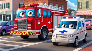 Fire Truck and Ambulance Adventure – Helping Friends [upl. by Ennairak]