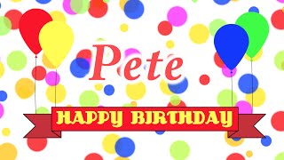 Happy Birthday Pete Song [upl. by Haze]