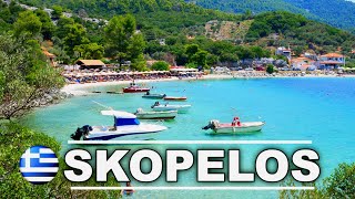 SKOPELOS Σκόπελος  The Greenest Greek Island in 4K ► 12 min [upl. by Enaid]