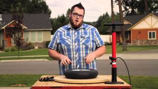 Pneumatic Tire Safety  How To Inflate an Air Filled Tire [upl. by Eineeuq]