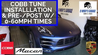 COBB Tune Stage 1 OTS on Porsche Macan Turbo 95B1 [upl. by Adnaloy]