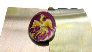 How To Chasing and Repousse 22k Apricot Gold Pendant 1 [upl. by Poyssick234]