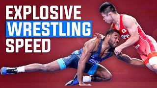 EXPLOSIVE Speed Training For Wrestling [upl. by Ahsetan3]