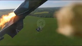 Russian Pilot Ejecting From Crashing SU25 At Extrem Low Altitude  Helmet Cam GoPro POV [upl. by Gentilis551]