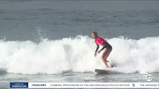 Worlds largest female surf contest returns to Oceanside [upl. by Elleda]