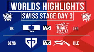 Worlds Highlights ALL GAMES Day 3  Worlds Swiss Stage 2024 [upl. by Yolanda]