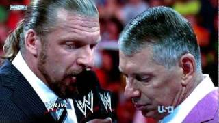 RAW Fanmade Recap 18062011  Triple H returns and Vince McMahon gets fired HQ [upl. by Jareb173]