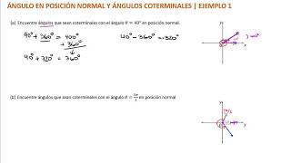 Ángulos coterminales  Ejemplo 1 [upl. by Winifield822]