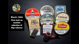 March 2024  First look on a selection of pipe tobacco blends i purchased based on recommendations [upl. by Lewis]