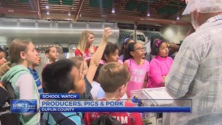 Smithfield Foods hosts “Pig Party” for Duplin Co students [upl. by Ahseikan427]