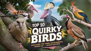 TOP 10 Quirky Birds  Weird and Wonderful [upl. by Ahsienom]