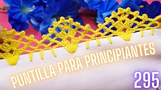 Crea bellas puntillas a crochet con este tutorial completo 🏵️ 295 [upl. by Margy]