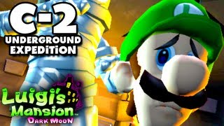 Luigis Mansion Dark Moon  Old Clockworks  C2 Underground Expedition Nintendo 3DS Walkthrough [upl. by Litta]